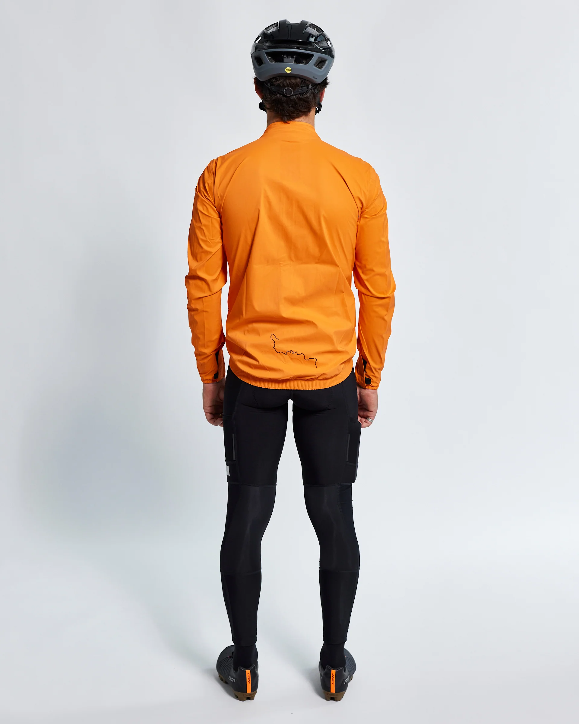Men's All Road Pertex® Shield Rain Jacket (Orange) - Image 4