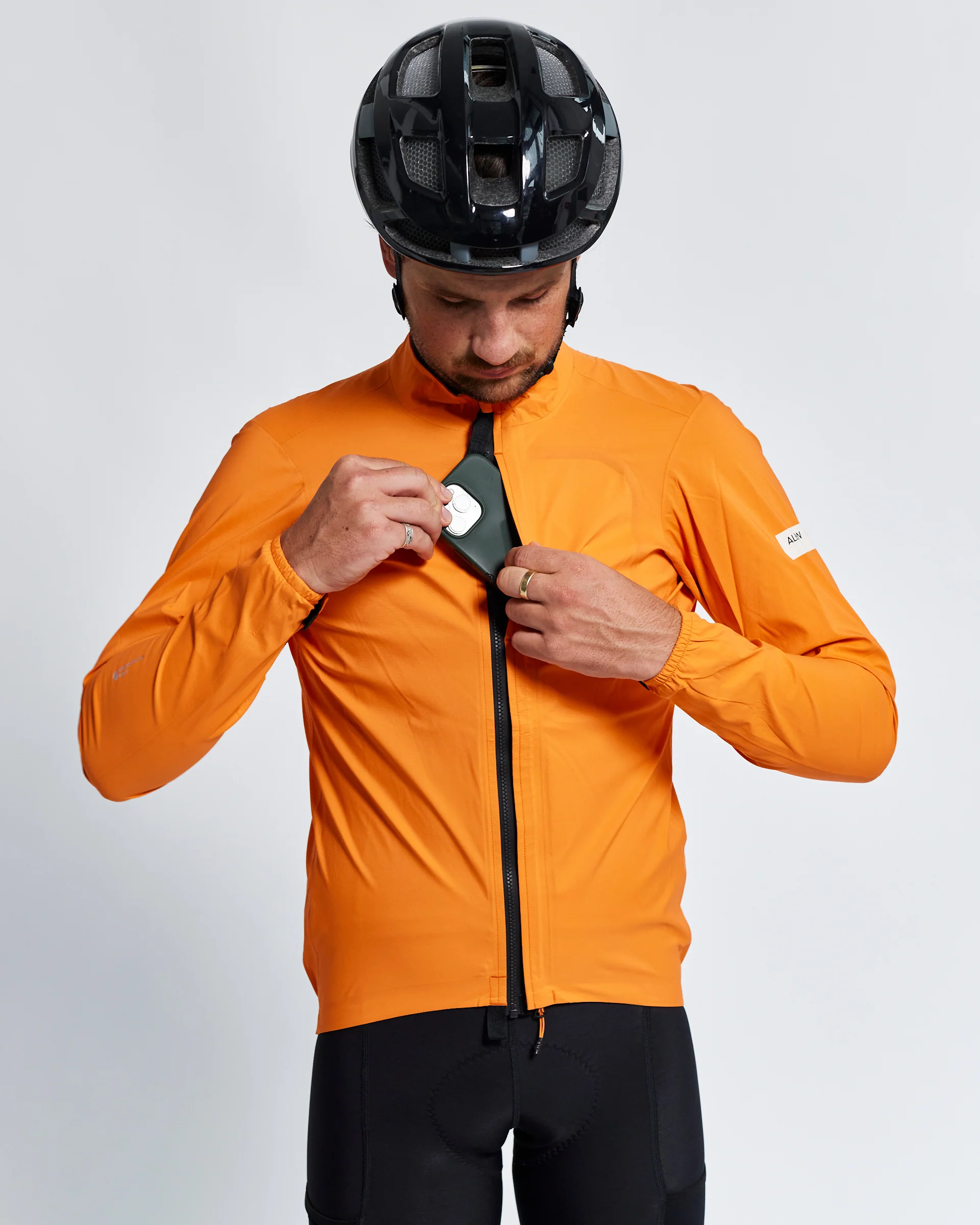 Men's All Road Pertex® Shield Rain Jacket (Orange) - Image 5