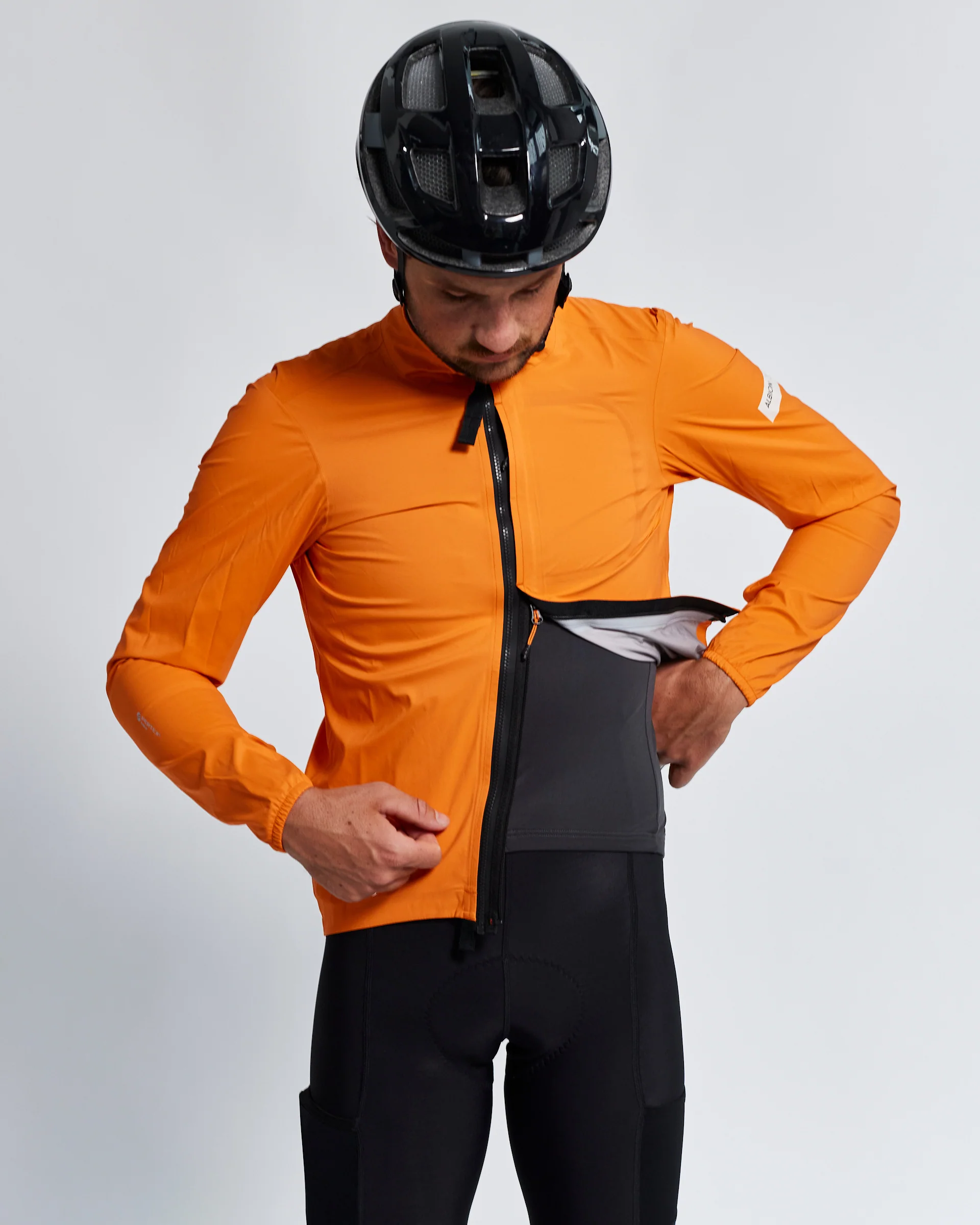 Men's All Road Pertex® Shield Rain Jacket (Orange) - Image 6