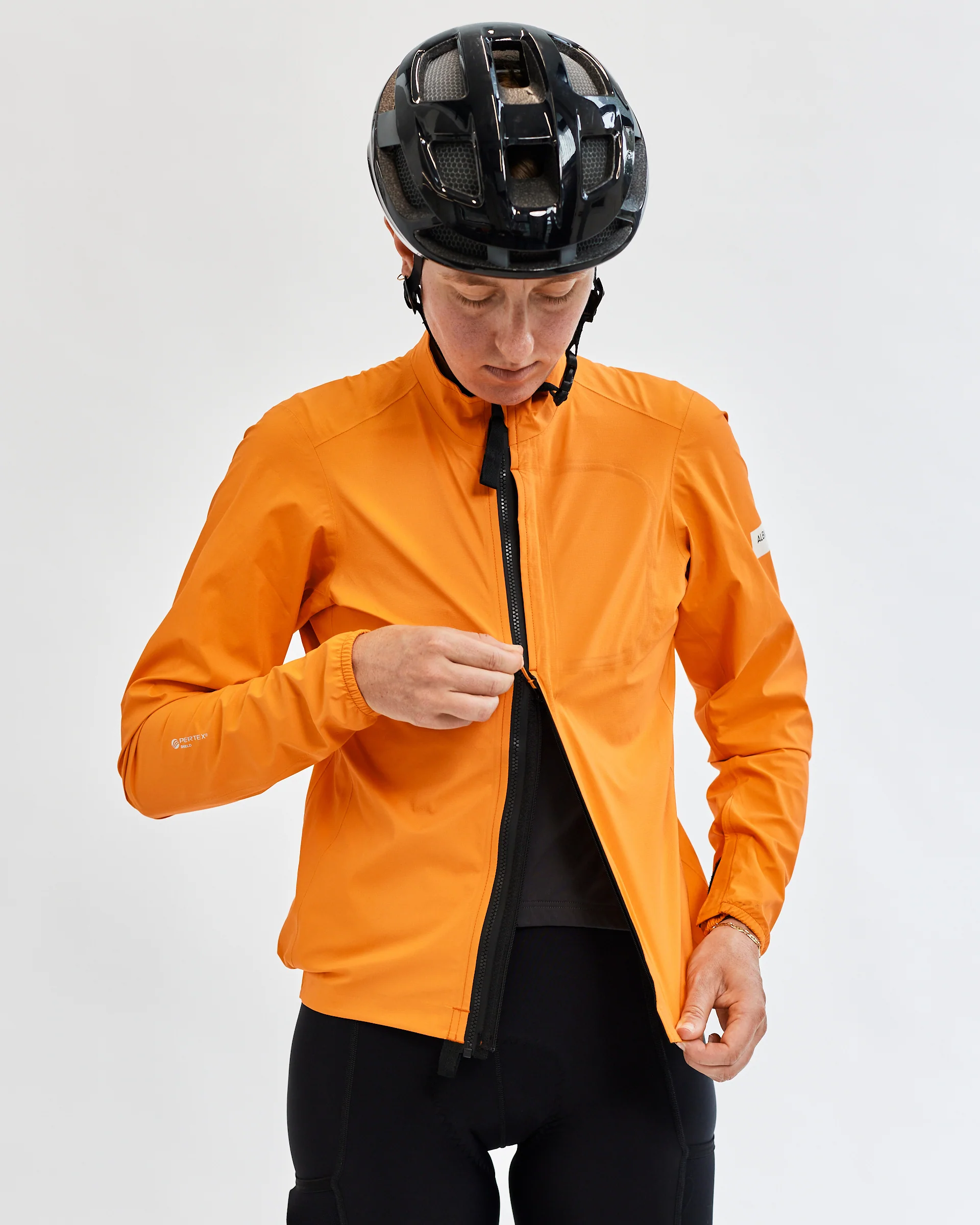 Women's All Road Pertex® Shield Rain Jacket (Orange) - Image 6