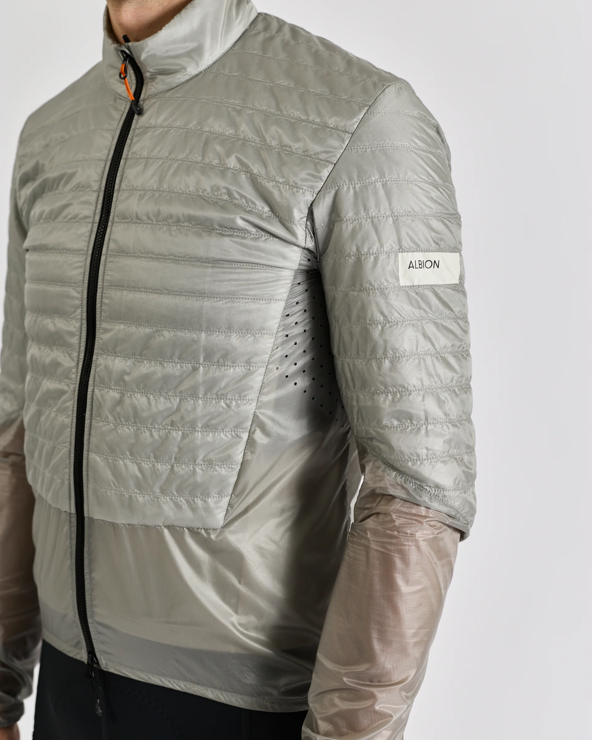 Men's Ultralight Insulated Jacket (Mist Grey) - Image 4