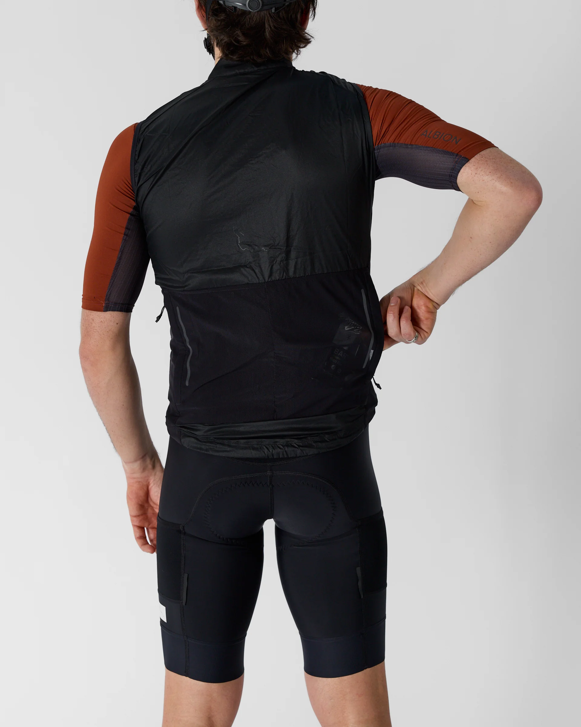 Men's Wind Gilet (Black) - Image 4