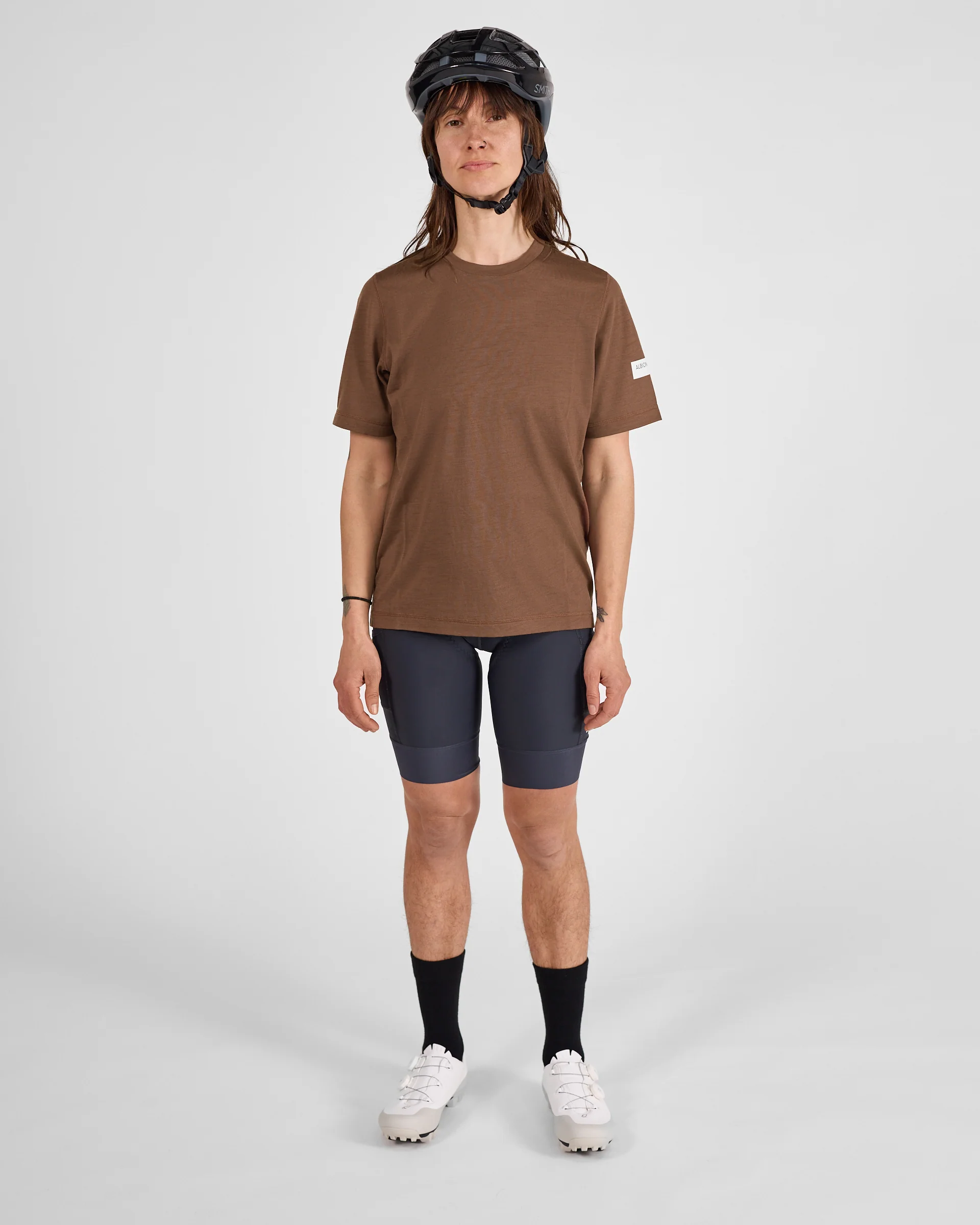 Unisex Merino Riding T-Shirt (Umber) - Image 3