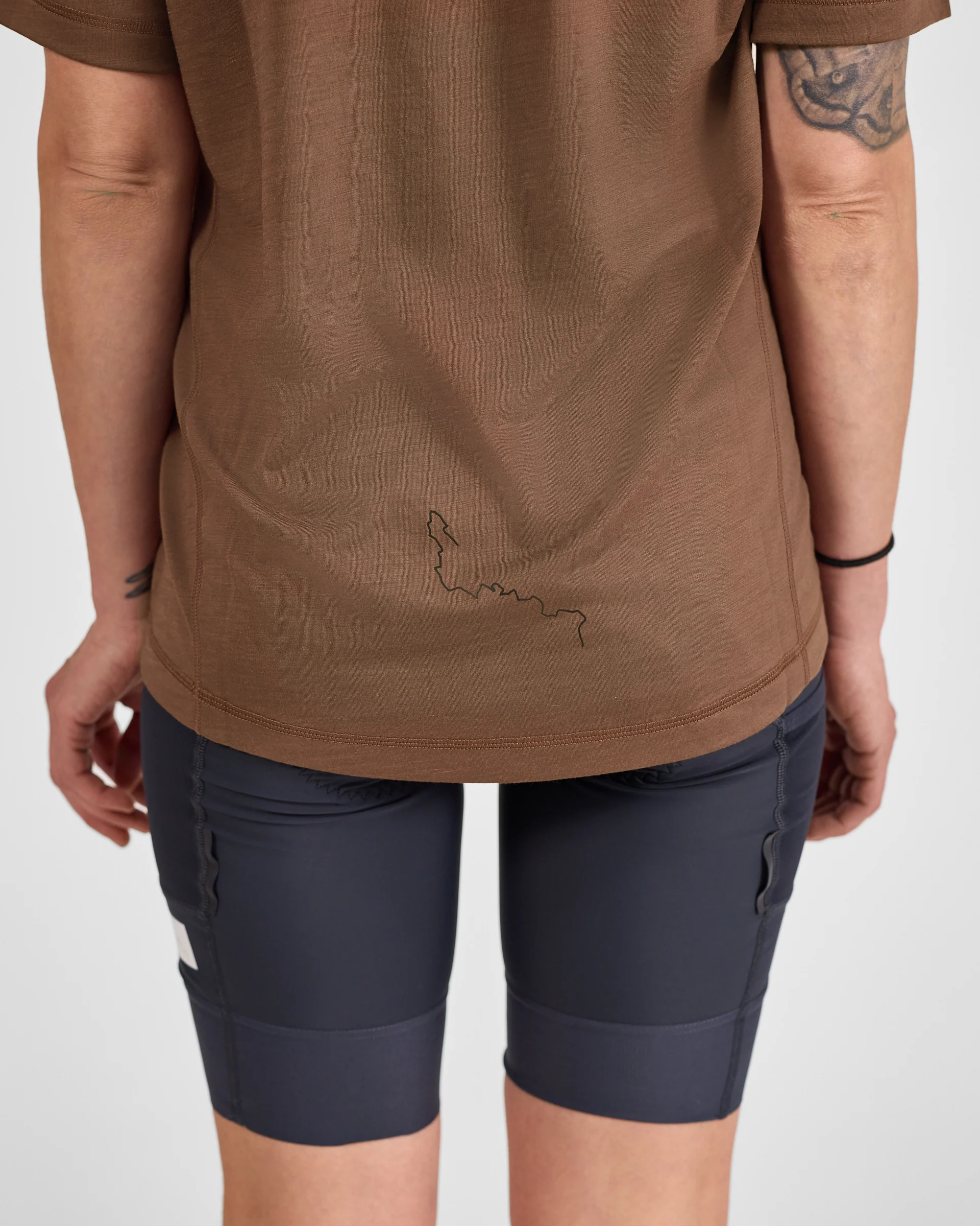 Unisex Merino Riding T-Shirt (Umber) - Image 5