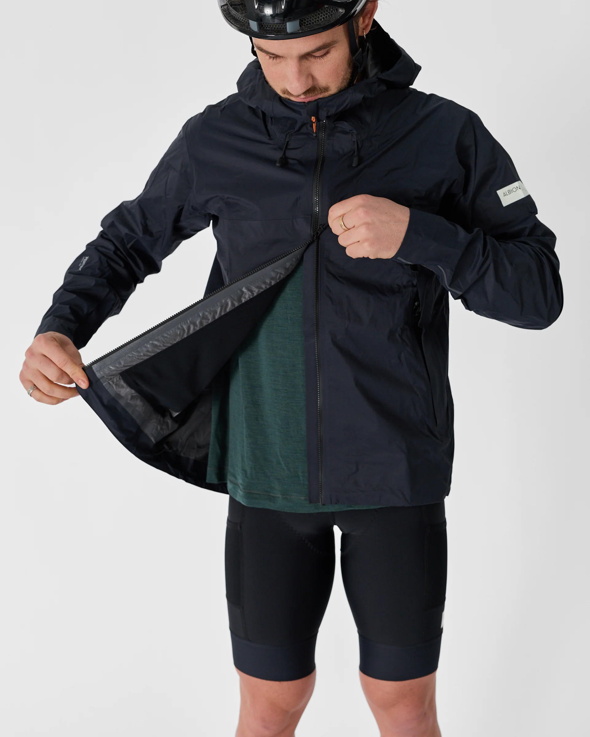 Unisex Zoa Rain Shell (Midnight Blue) - Image 6