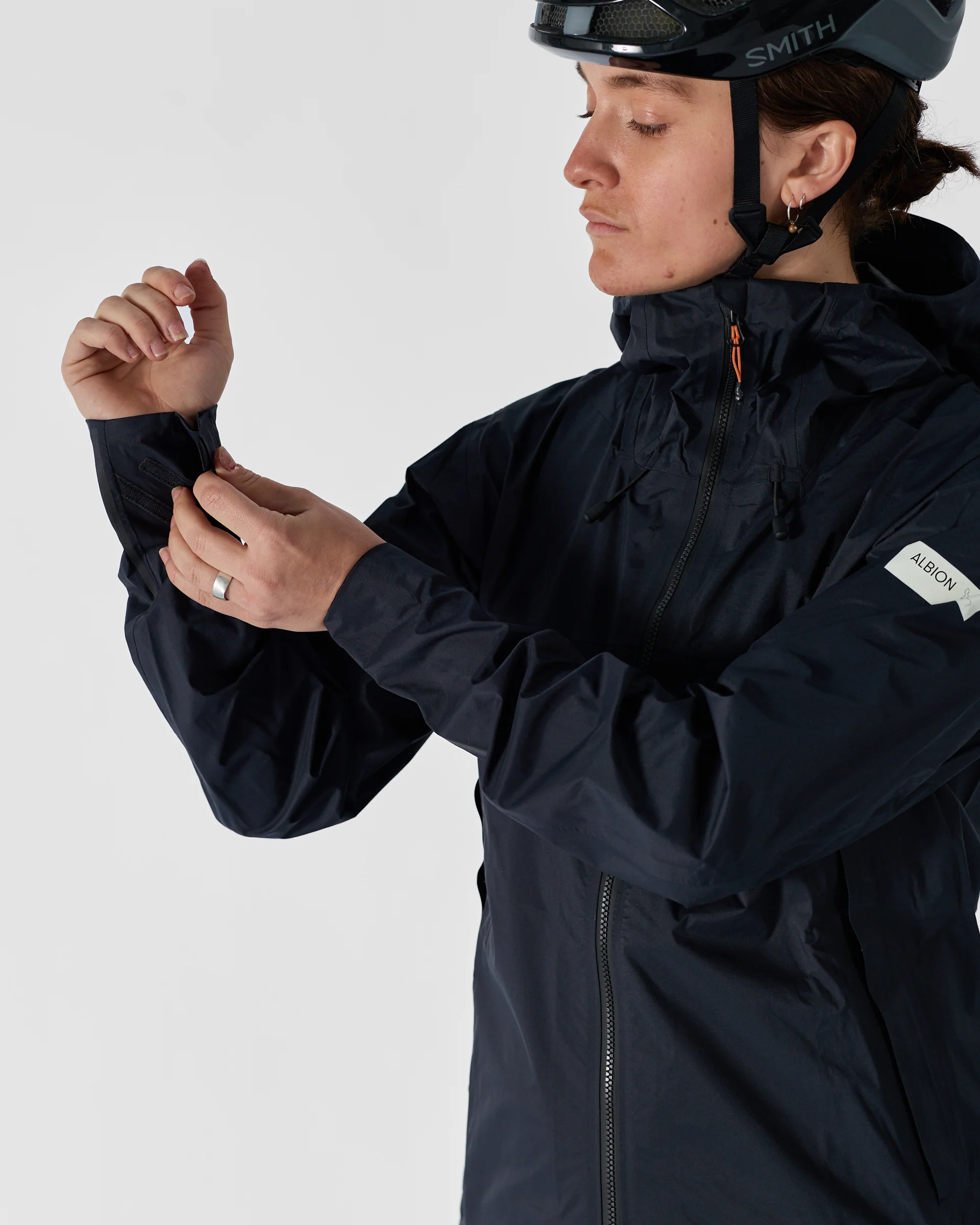 Unisex Zoa Rain Shell (Midnight Blue) - Image 7