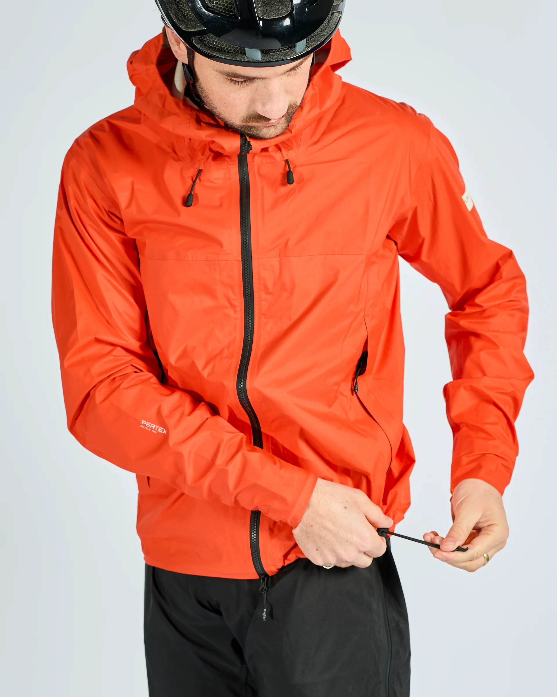 Unisex Zoa Rain Shell (Orange) - Image 4