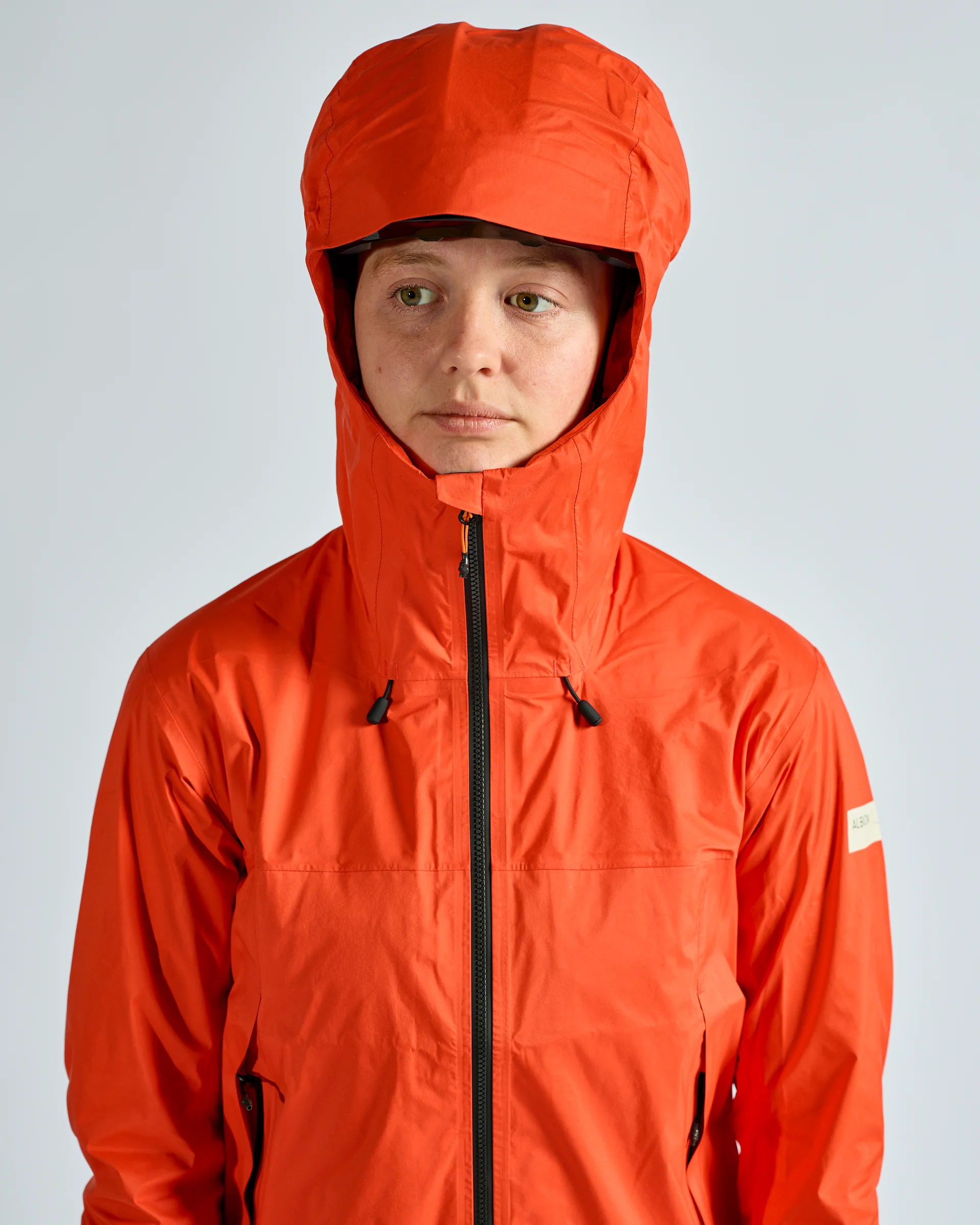 Unisex Zoa Rain Shell (Orange) - Image 5