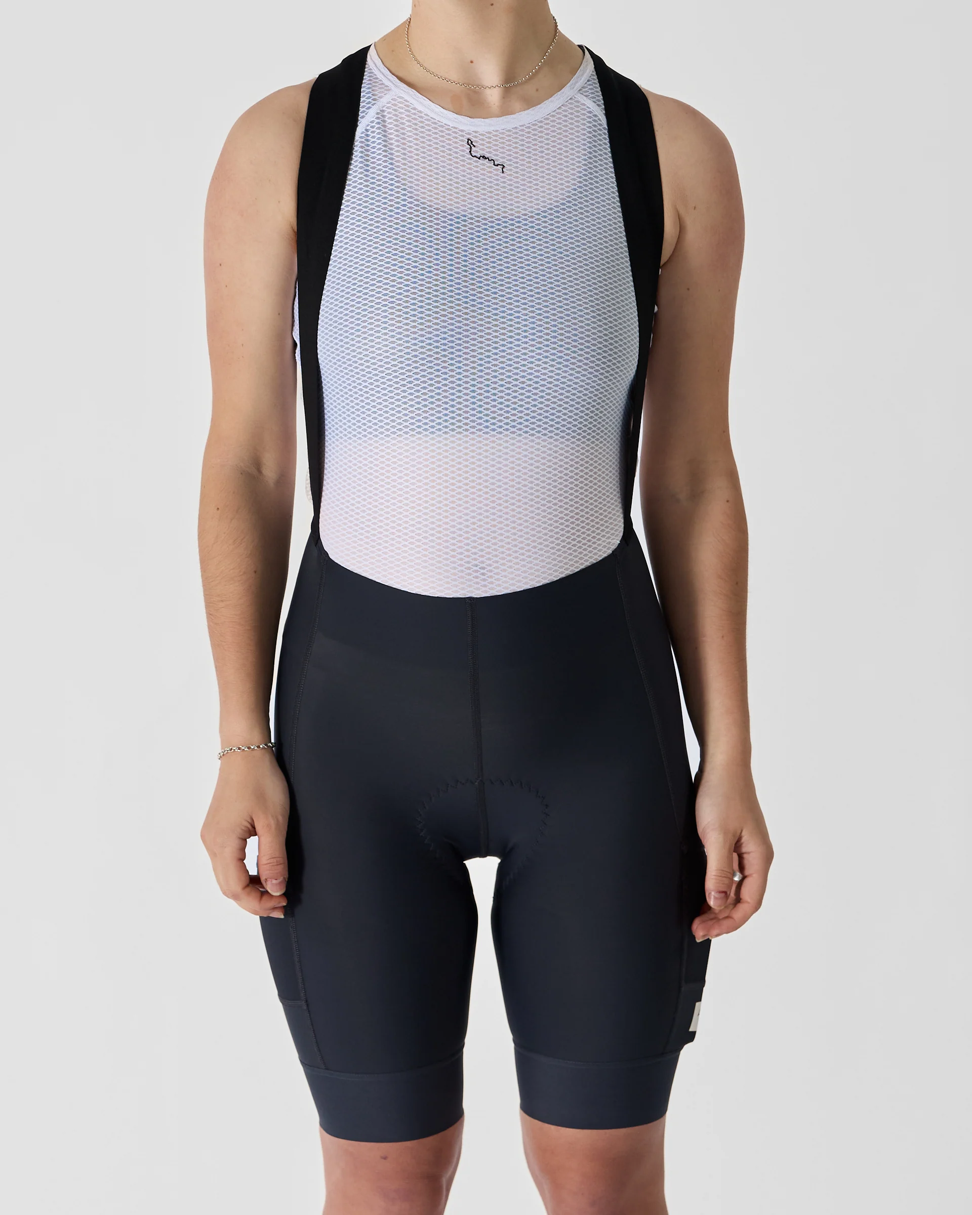 Women's ABR1 Pocket Bib Shorts (Graphite) - Image 7