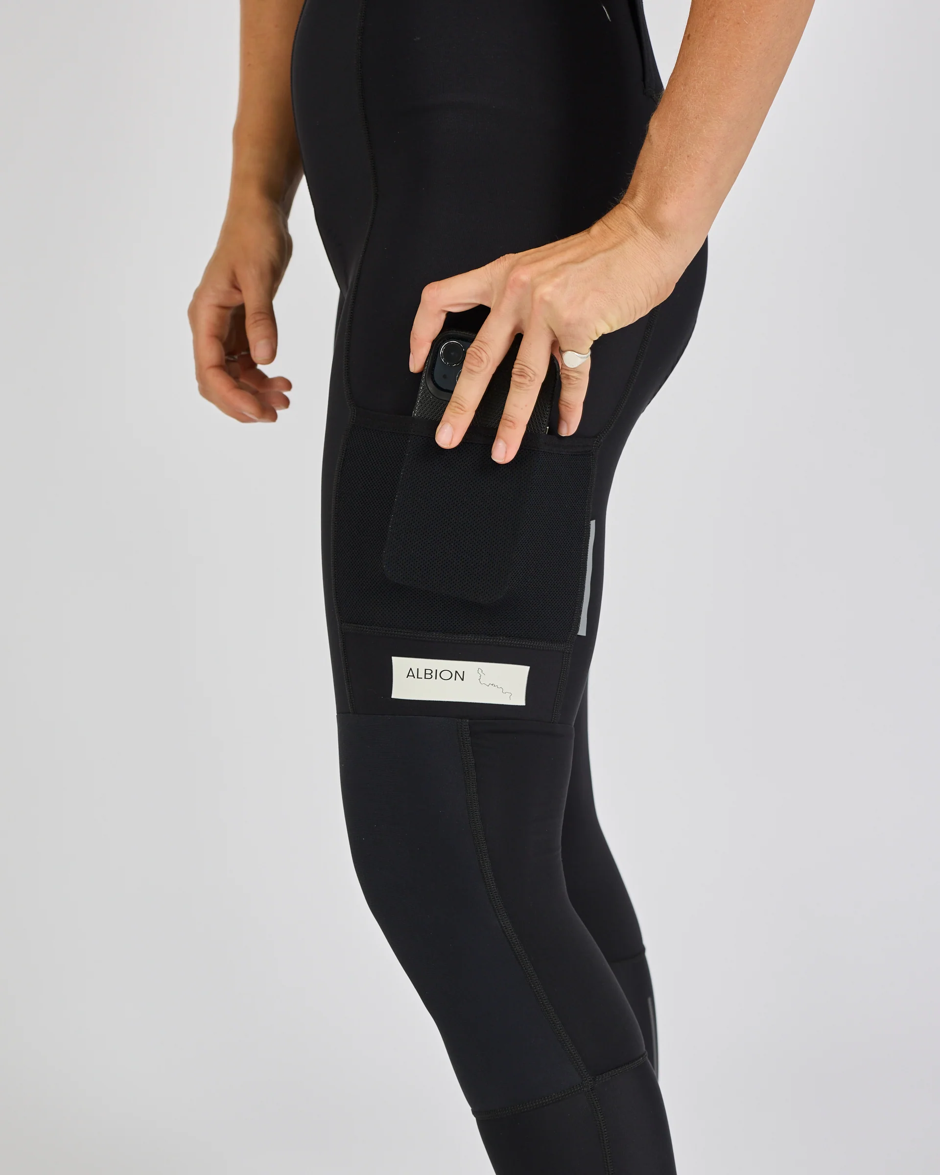 Women's All Road Three Season Pocket Tights (Black) - Image 6