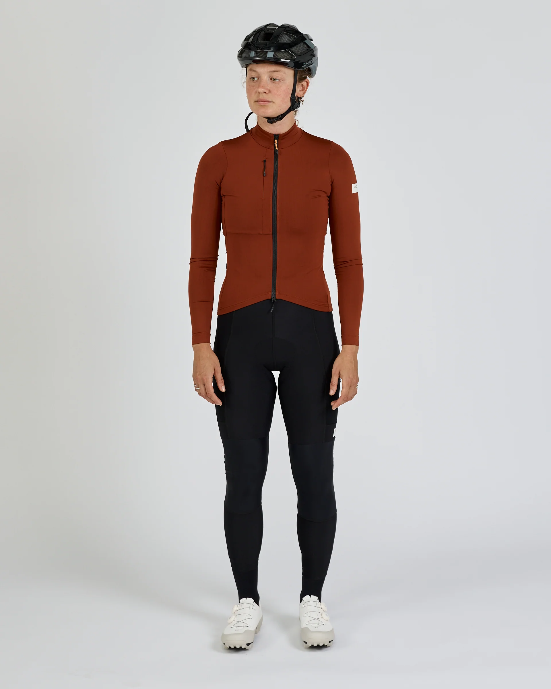 Women's Traverse Long Sleeve Jersey (Burnt Ochre) - Image 3