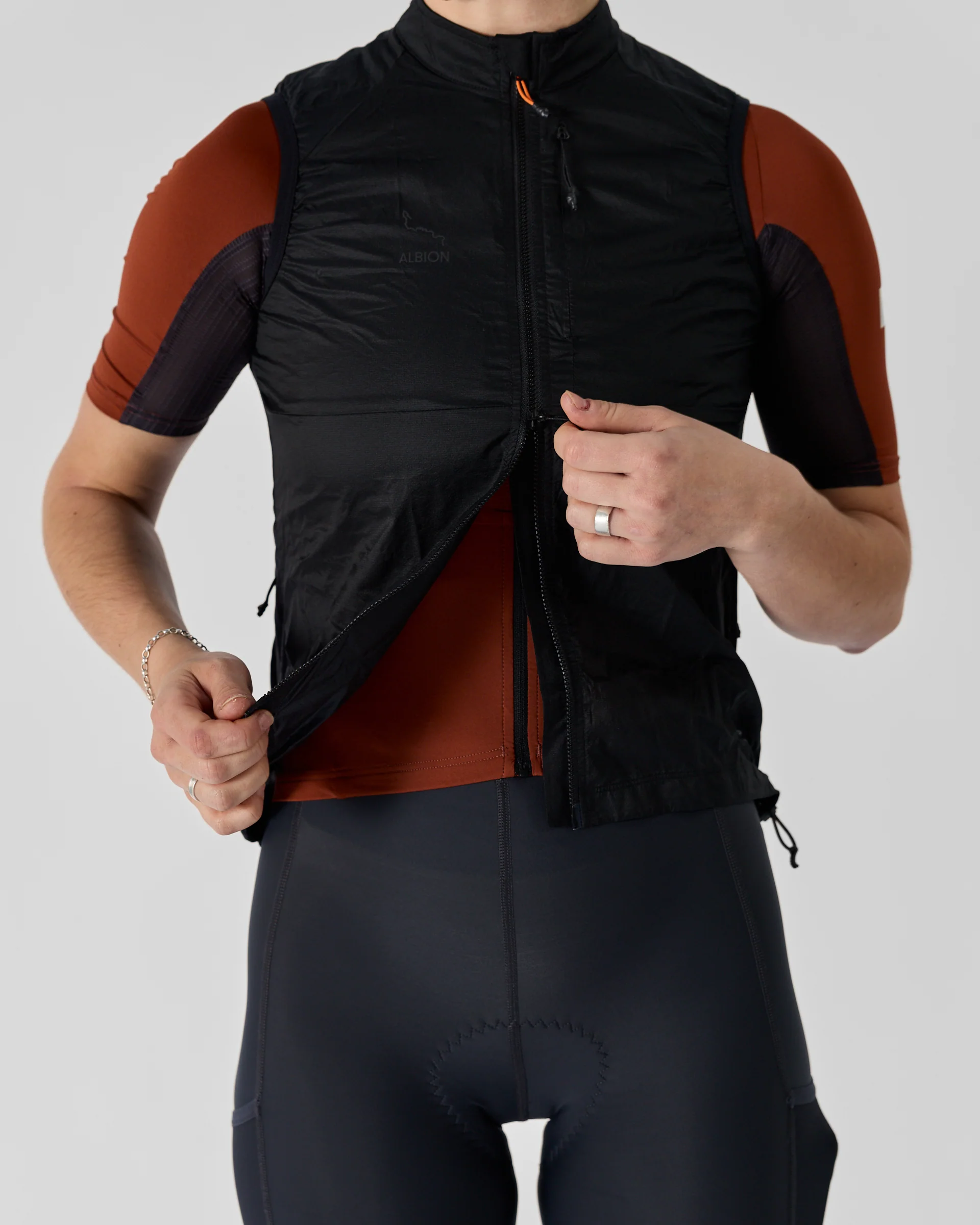 Women's Wind Gilet (Black) - Image 7